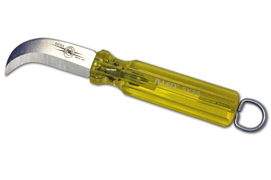 Skinning Knife - Fixed Blade - Plastic Handle W/Ring