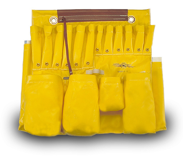 Aerial Tool Apron, Yellow Vinyl-2 Man Bucket