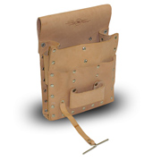 Leather Tool Pouch, Belt Loop, 7-Pocket