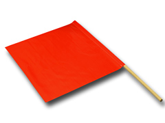 Vinyl Safety Flag / Dowel