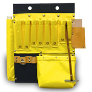 Aerial Tool Board with Hook Holes, 8 Vinyl Tool Pockets