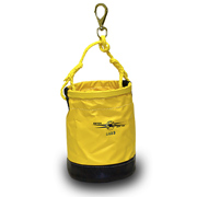 Tool Bucket, 8" x 12" Vinyl, Leather Btm, Snap