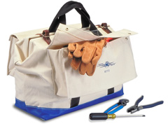 Tool Bag 22" W/#4 Canvas, 2 Outside Pockets